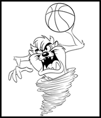 How to Draw TAZ - Tune Squad | SPACE JAM: A New Legacy