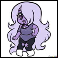 How to Draw Chibi Amethyst, Steven Universe