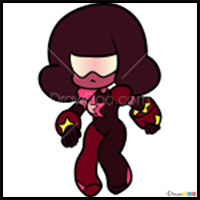 How to Draw Chibi Garnet, Steven Universe