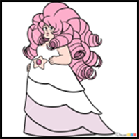 How to Draw Rose Quartz, Steven Universe