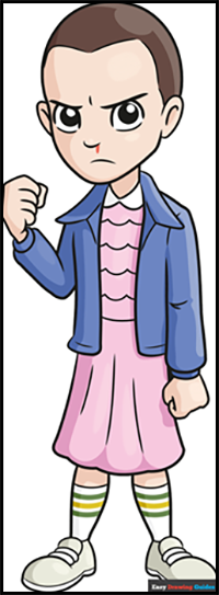 How to Draw Eleven from Stranger Things