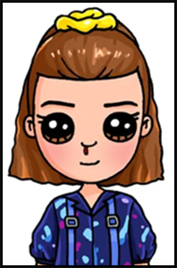 How to Draw Eleven from Stranger Things 3