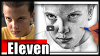 How to Draw Eleven from Stranger Things - Millie Bobby Brown
