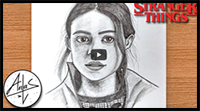 How to Draw Max | Stranger Things Drawing Tutorial Easy