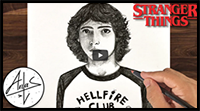 How to Draw Mike Wheeler | Stranger Things Drawing Tutorial