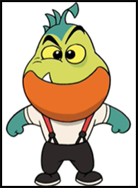 How to Draw Mr. Piranha | The Bad Guys