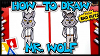 How to Draw Mr Wolf from Bad Guys