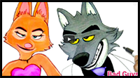 Watch the Bad Guys Movie | How to Draw Mr. Wolf and Diane Foxington from the Bad Guys Movie
