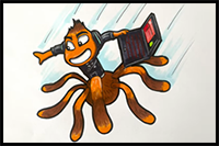 How to Draw Ms. Tarantula | from Bad Guys. Drawing Tutorial