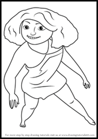 How to Draw Eep Crood from The Croods