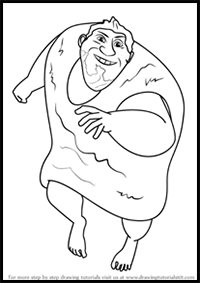 How to Draw Grug Crood from The Croods