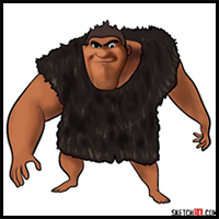 How to draw Grug Crood