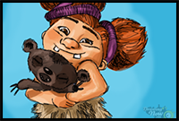 How to Draw Sandy Crood from The Croods