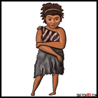 How to draw Ugga Crood