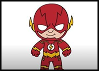 How to Draw Flash Cute and Easy Step by Step
