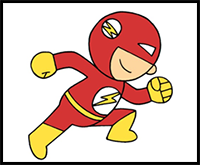How to Draw the Flash for Kids