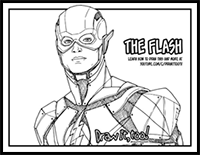 How to Draw THE FLASH (Justice League) Drawing Tutorial