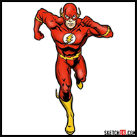 How to draw Flash (Barry Allen)