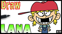 How to Draw Lana | Loud House