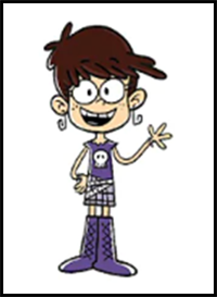 How to Draw Luna Loud, Cute Easy Drawings