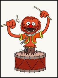 How to Draw Animal from the Muppet Show