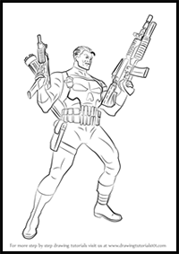 How to Draw The Punisher