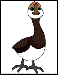 How to Draw Brightbill from The Wild Robot