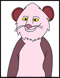 How to Draw Pinktail from The Wild Robot