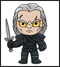 How to Draw The Witcher | Geralt