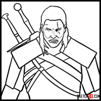 How to Draw Geralt of Rivia | The Witcher
