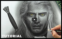 Drawing The Witcher: Geralt of Rivia (Henry Cavill) | Tutorial for BEGINNERS