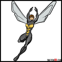 How to Draw Wasp - Marvel Comics