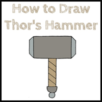 How to Draw Thor’s Hammer for Kids