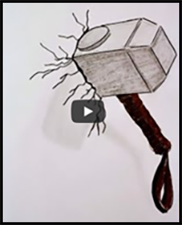 Mjölnir How to Draw Thor's Hammer