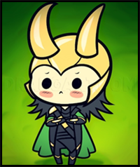 How to Draw Chibi Loki