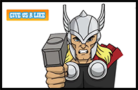 How to Draw Thor- Simple Video Lesson