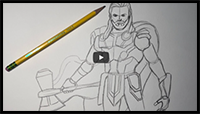 How to Draw Thor Odinson from Thor: Love and Thunder (DRAWING TUTORIAL)