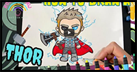 How to Draw Thor / Avengers Step by Step