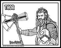 How to Draw THOR (Avengers: Endgame) Drawing Tutorial