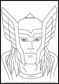 How to Draw Thor’s Face
