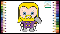 How to Draw Thor Simple