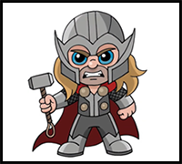 How to Draw Thor | Drawing Tutorial (Step by Step)