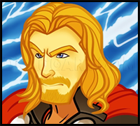 How to Draw Thor, Chris Hemsworth