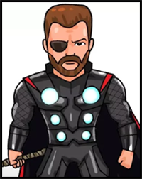 How to Draw Thor | Avenger Infinity War
