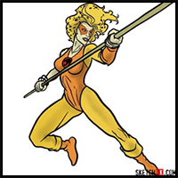 How to Draw Cheetara from ThunderCats
