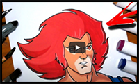 See How to Draw Lion-O - The Thundercats Step by Step