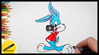 Buster Bunny Drawing - How to Draw Buster Bunny Step by Step
