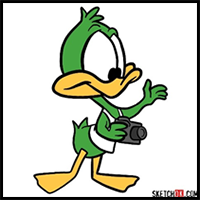 How to Draw the Plucky Duck