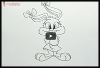 How to Drawing Babs Bunny - Tiny Toon Adventures