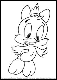 How to Draw Sweetie Bird from Tiny Toon Adventures
